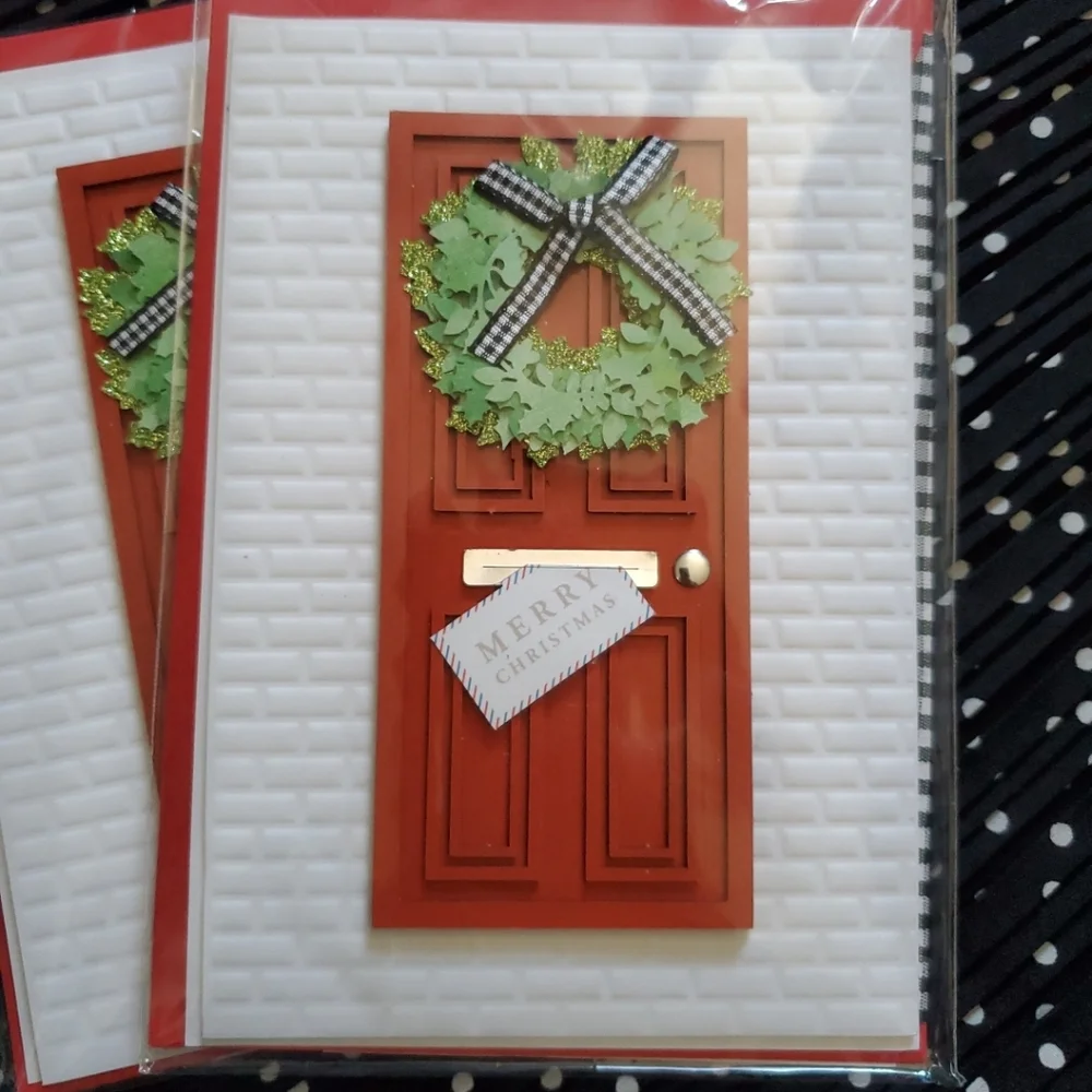 Hallmark Red and Green Holiday Card Set 2ct